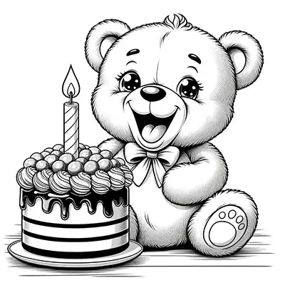 Teddy-birthday-coloring-page
